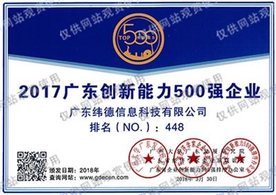 廣東省創新能力500強